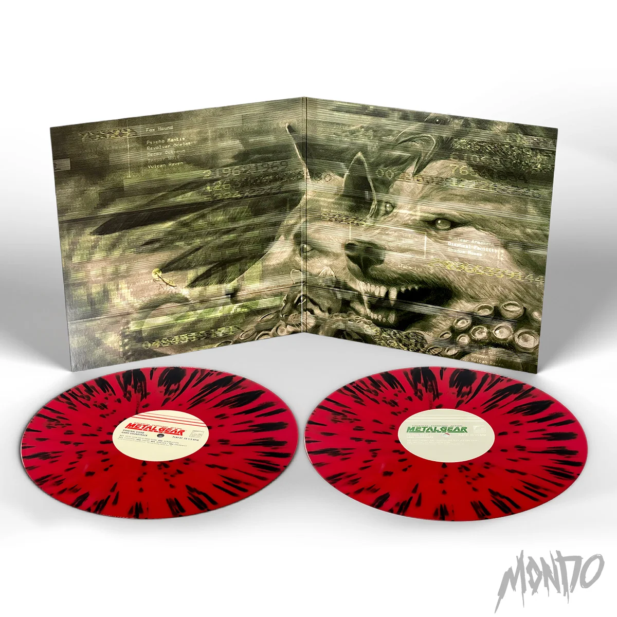 Metal Gear Solid Vinyl Soundtrack 2XLP Red Black Splatter