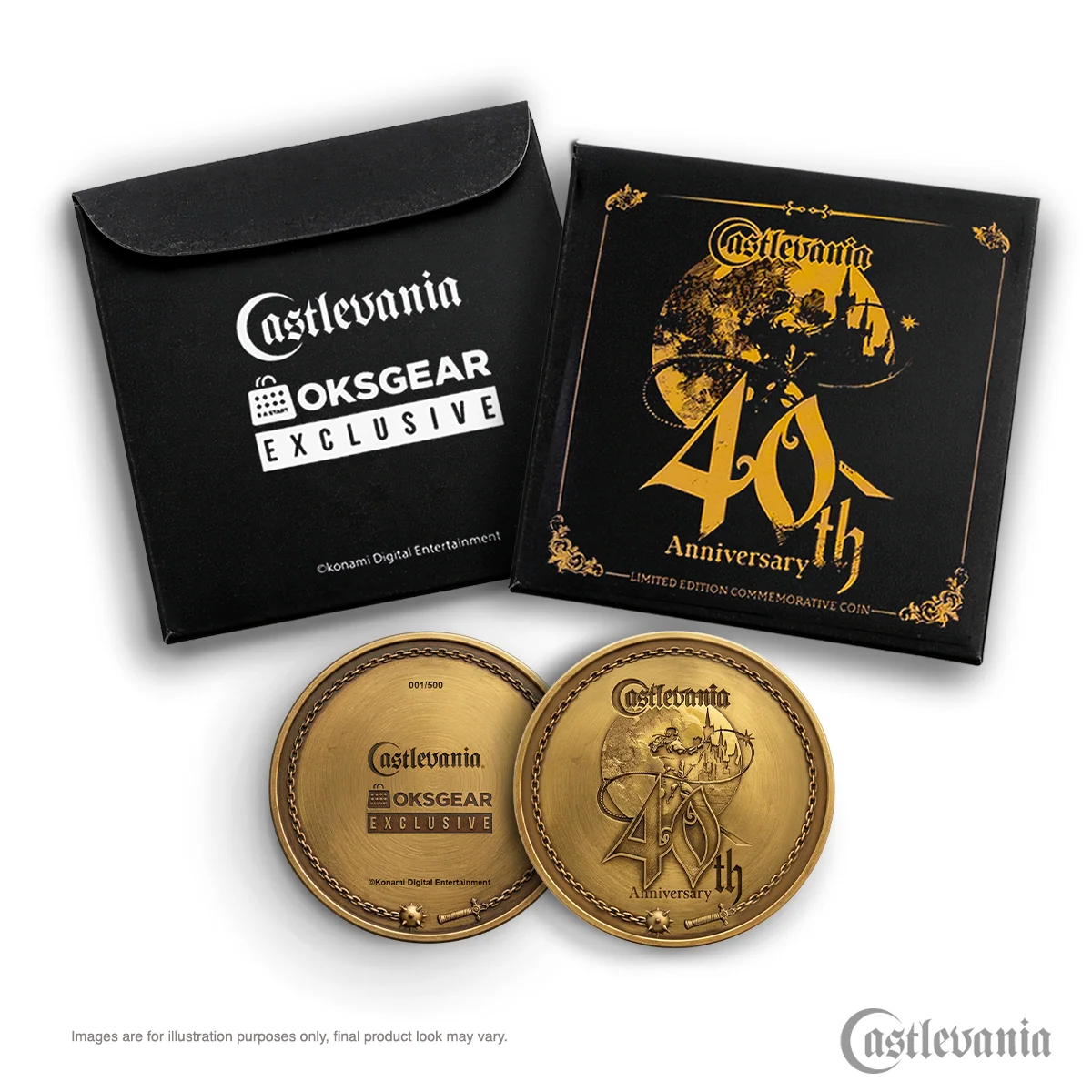 Castlevania Lot rétro 40e anniversaire