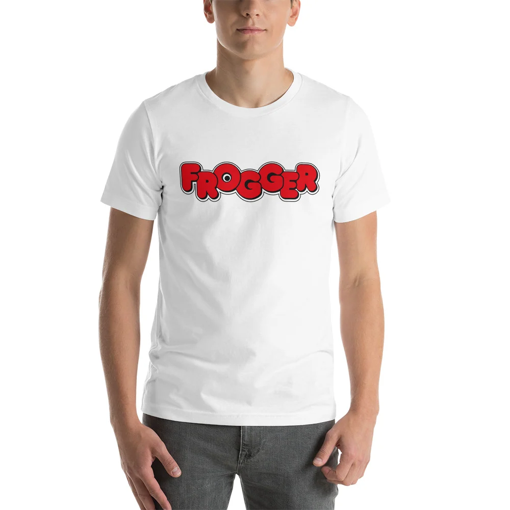 Frogger Logo T-Shirt Retro Arcade Frog Graphic Tee