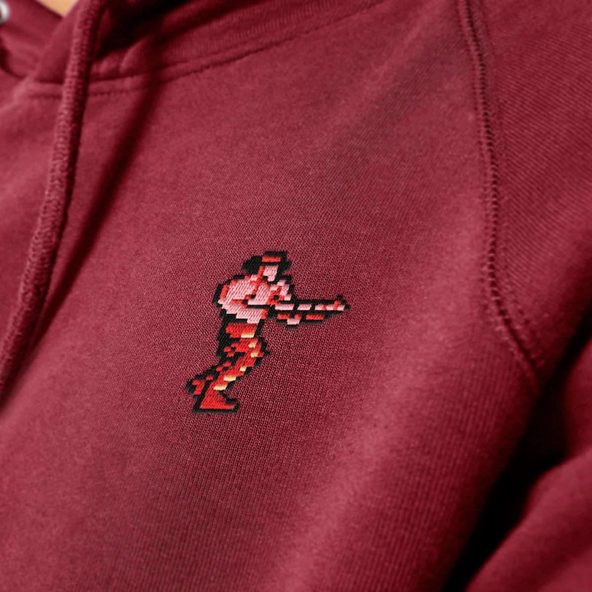 Contra Embroidered Lance Hoodie in Cotton Blend