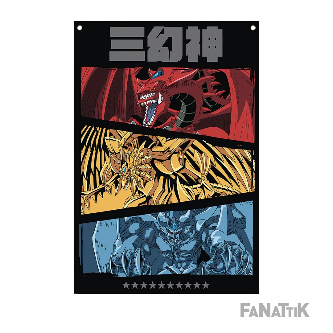 Póster de pared extragrande de Yu-Gi-Oh! con ojales metálicos
