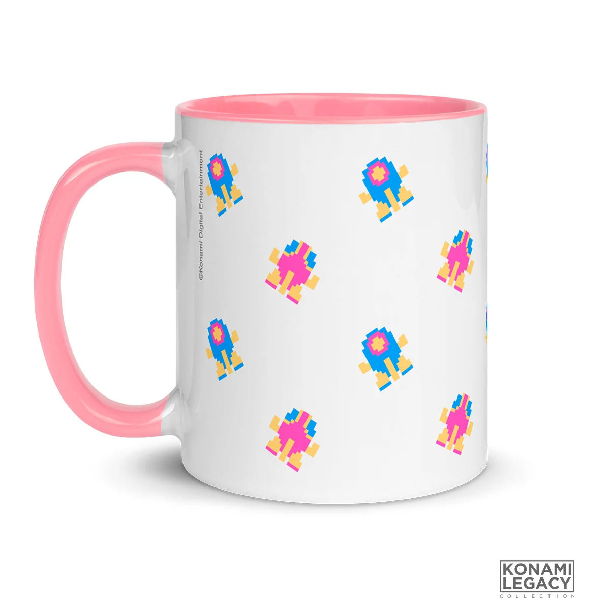 TwinBee Pink Ceramic Mug for Classic Konami Game Fans