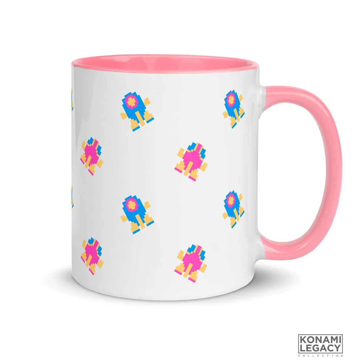 TwinBee Pink Ceramic Mug for Classic Konami Game Fans
