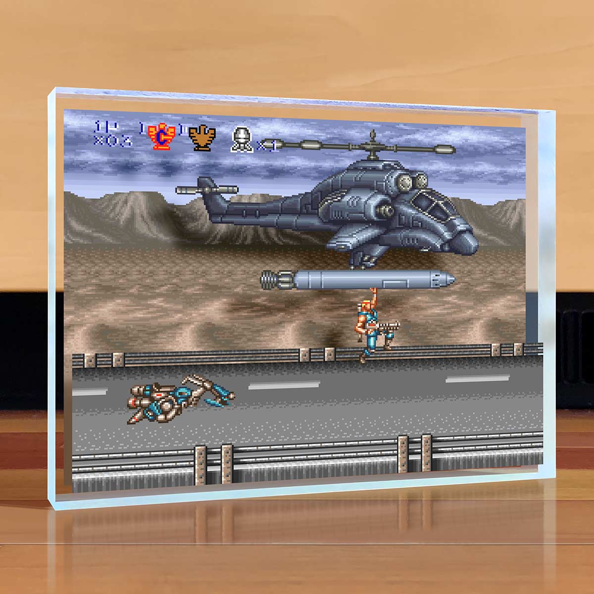 Contra III Missile Ride 亞克力桌面藝術畫