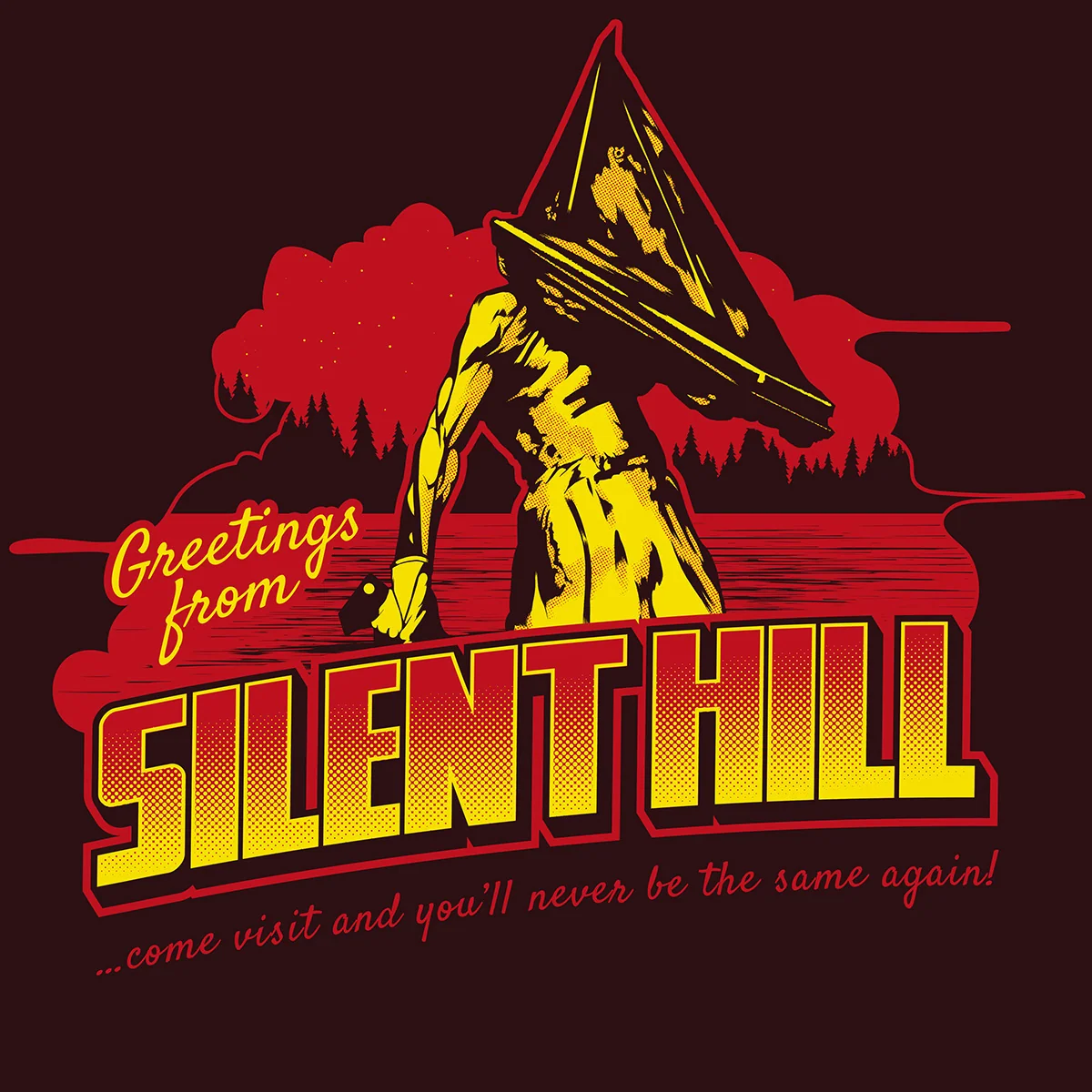 Camiseta Greetings from Silent Hill Algodão Terror
