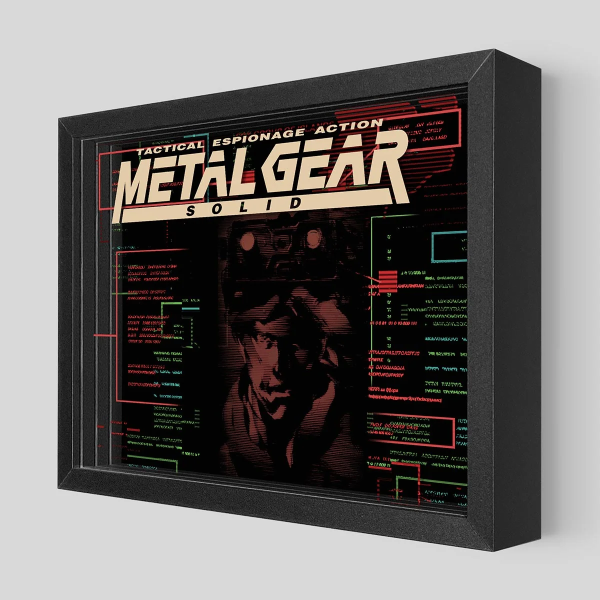 Metal Gear Solid Shadowbox Art Collectible Wall Piece