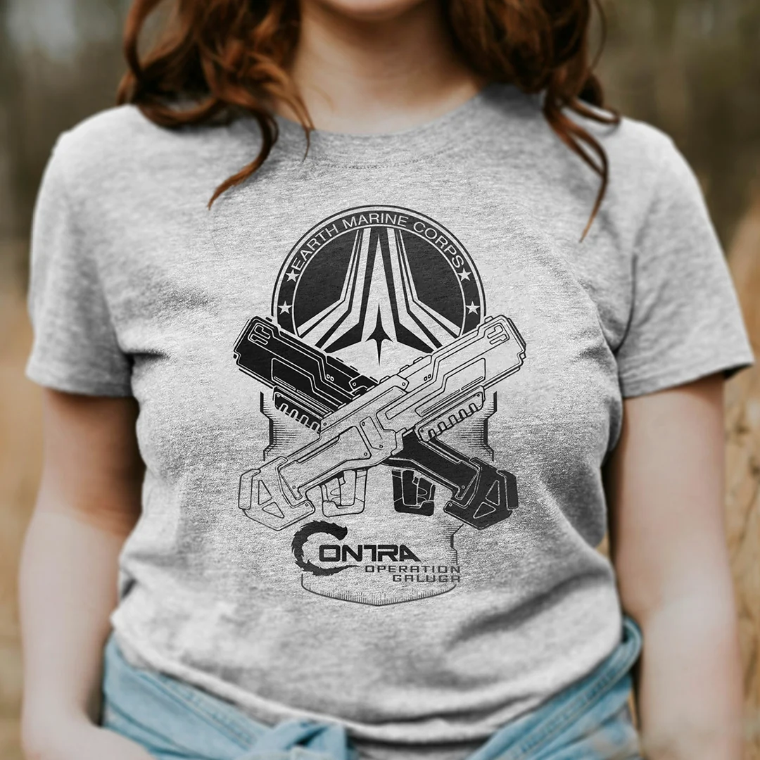 Earth Marine Corps T-shirt uit Contra: Operation Galuga