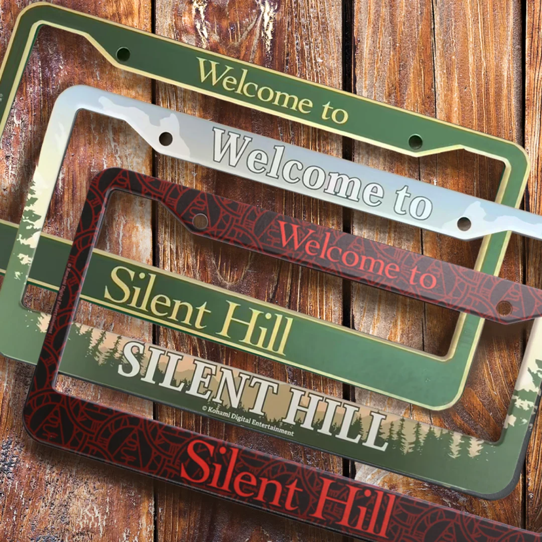 SILENT Hill Forest nummerpladeholder - horror-biltilbehør i aluminiumslegering