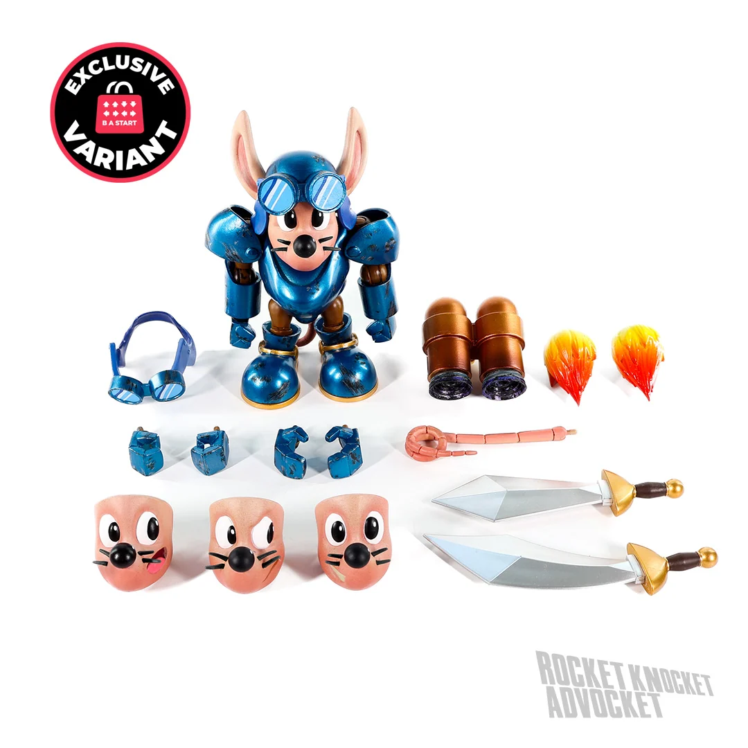 Rocket Knight Adventures Sparkster Battle Damage Action Figure Variant
