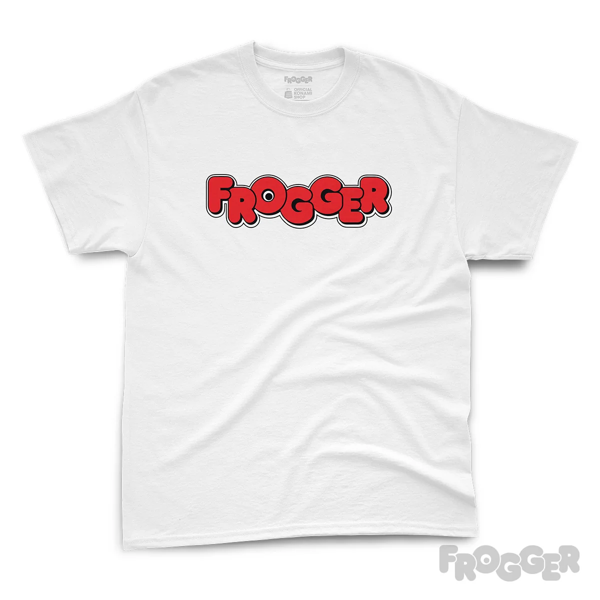 Frogger Logo T-Shirt Retro Arcade Frog Graphic Tee