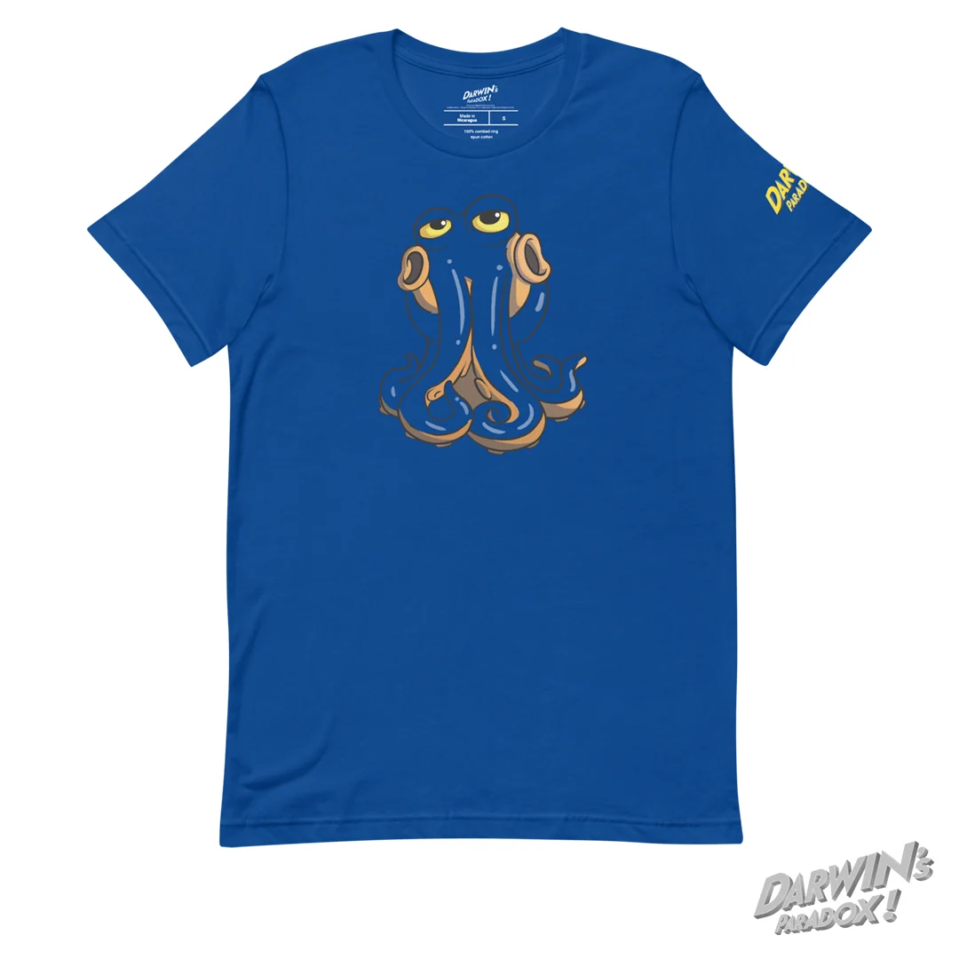 Blue Darwins's Camouflage T-Shirt with Cover Stitched Sleeves