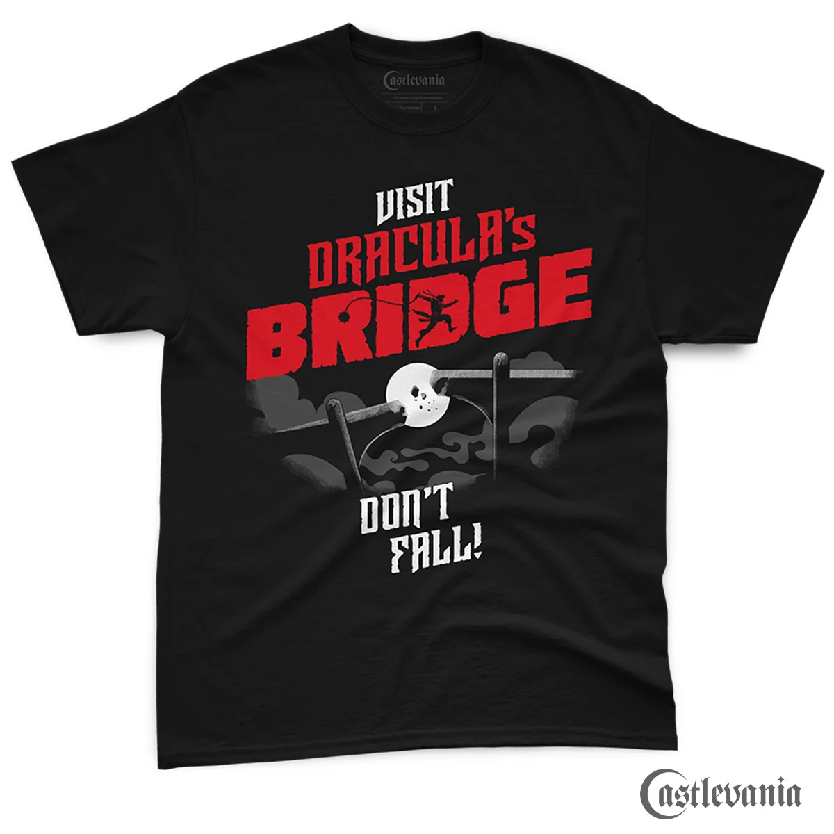 Dracula's Bridge T-Shirt Classic Cotton Men's Tee