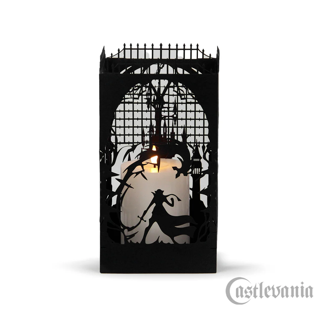 Castlevania Belmont's Curse Dracula's Castle Metal Candle Holder