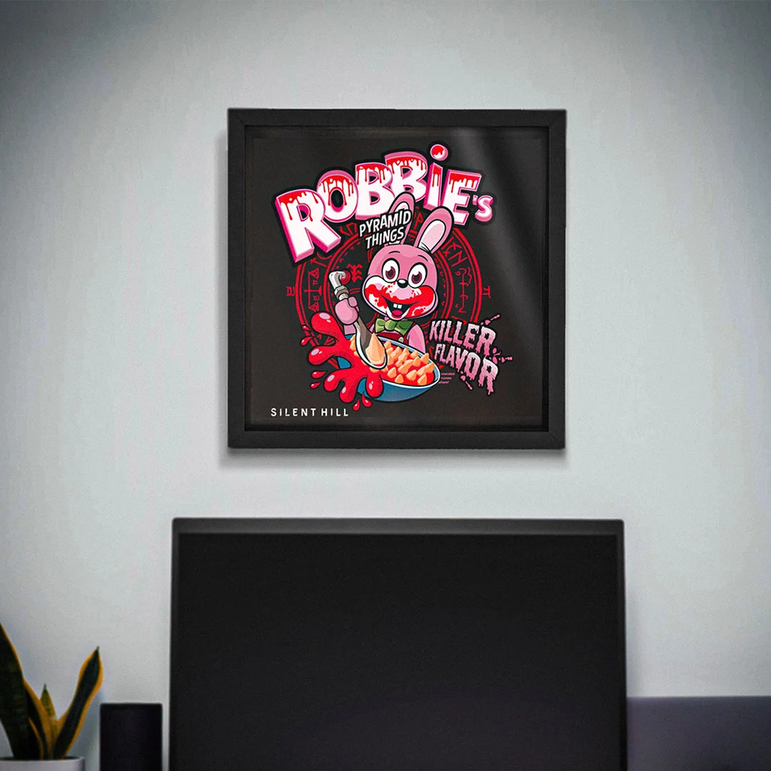 Robbie's Pyramid Things Shadowbox-kunst samlerobjekt til væggen