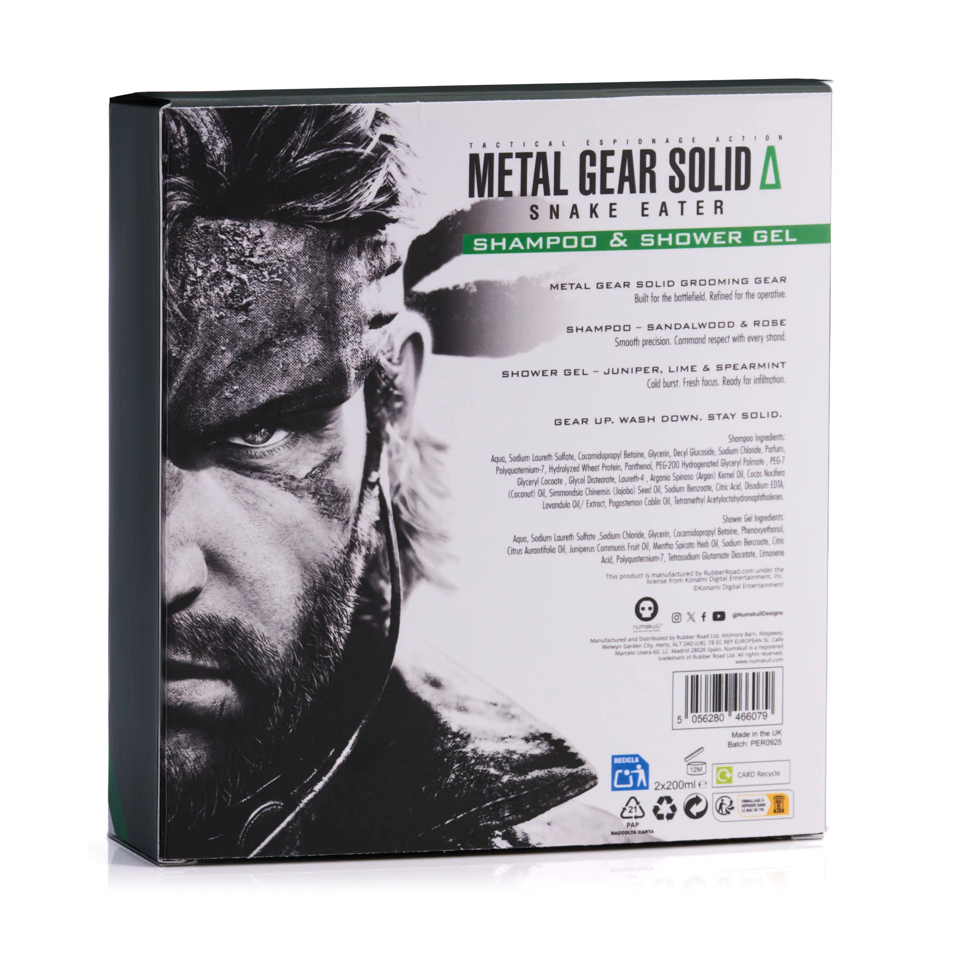 Metal Gear Solid gavesæt (Body Wash & Shampoo)
