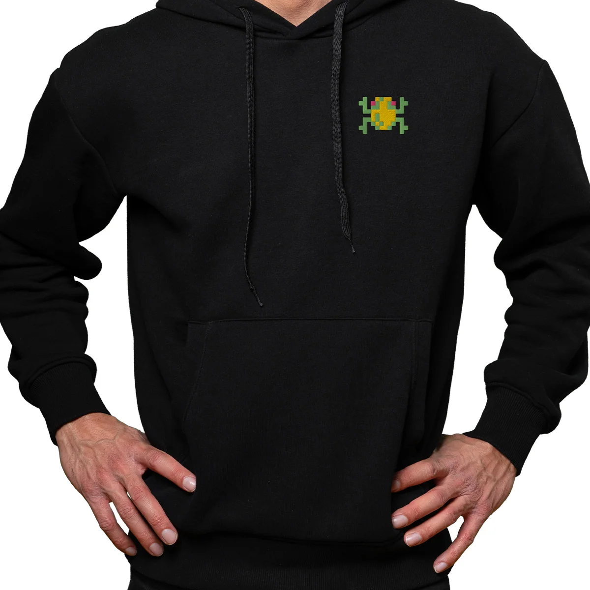 Sudadera con capucha Frogger, sudadera retro arcade con rana