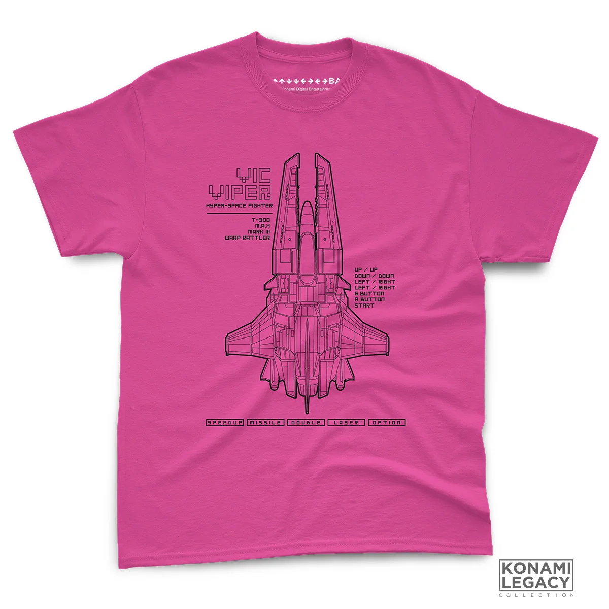 Vic Viper Neon Pink T-Shirt