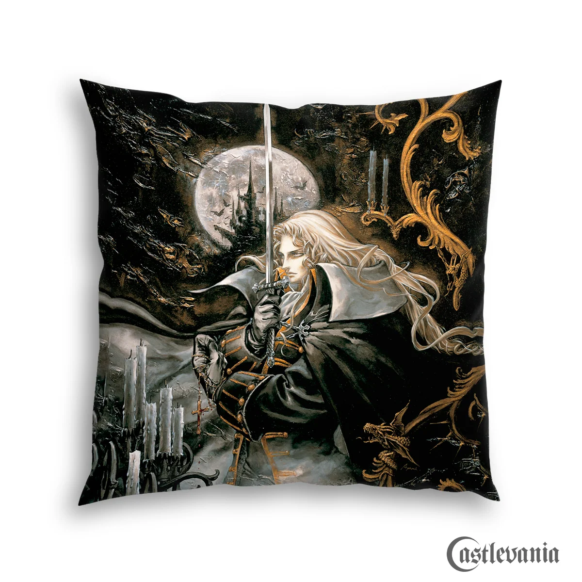 Alucard Requiem Pillow Castlevania 18x18 Throw Cushion