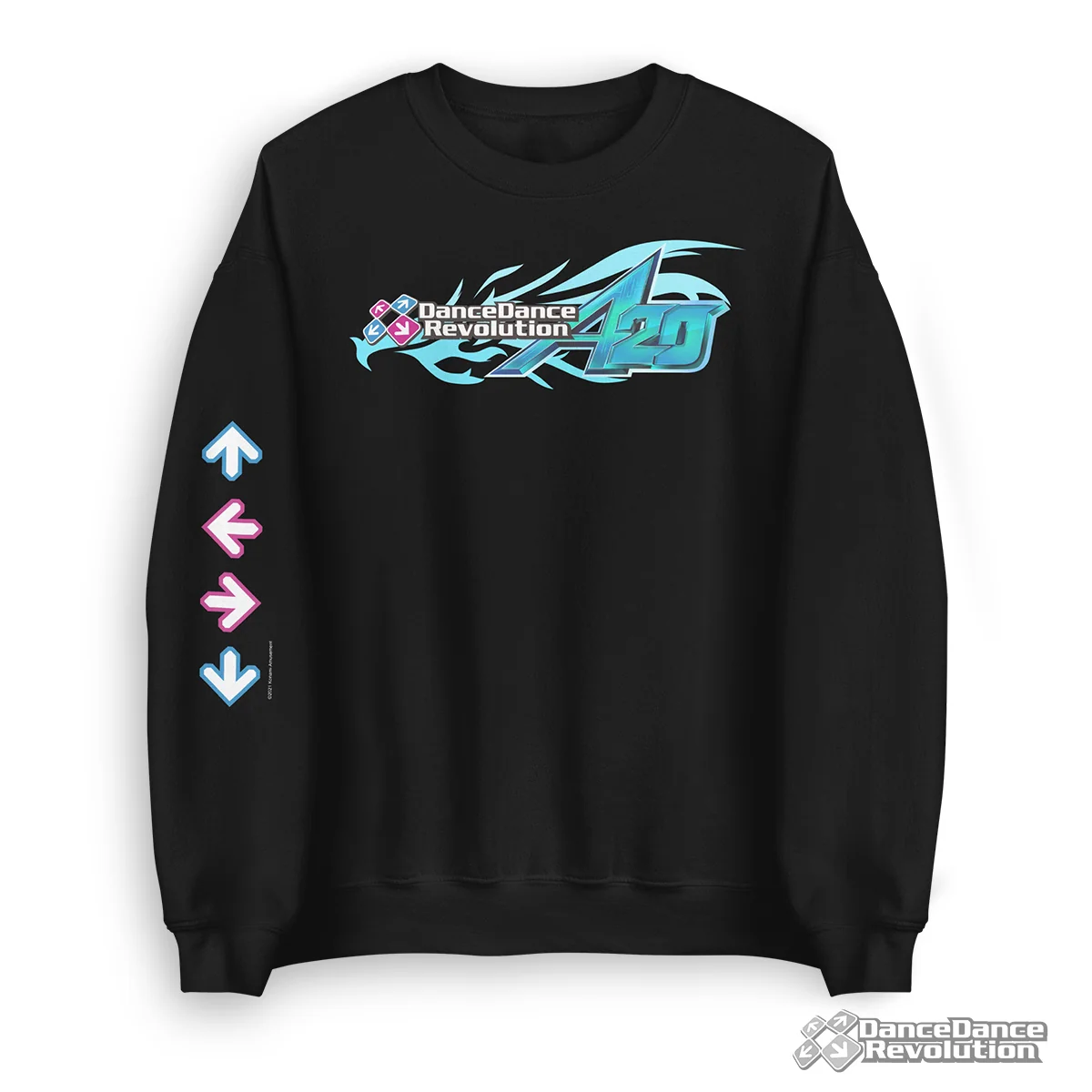 DDR Arrow Sweatshirt Pre-Shrunk Cotton Blend Crewneck