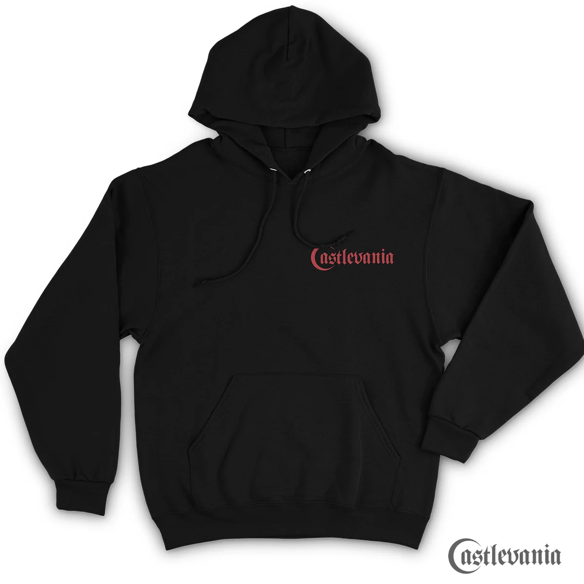 Dracula's Crest Hoodie Soft Streetwear Pullover With Pouch Pocket