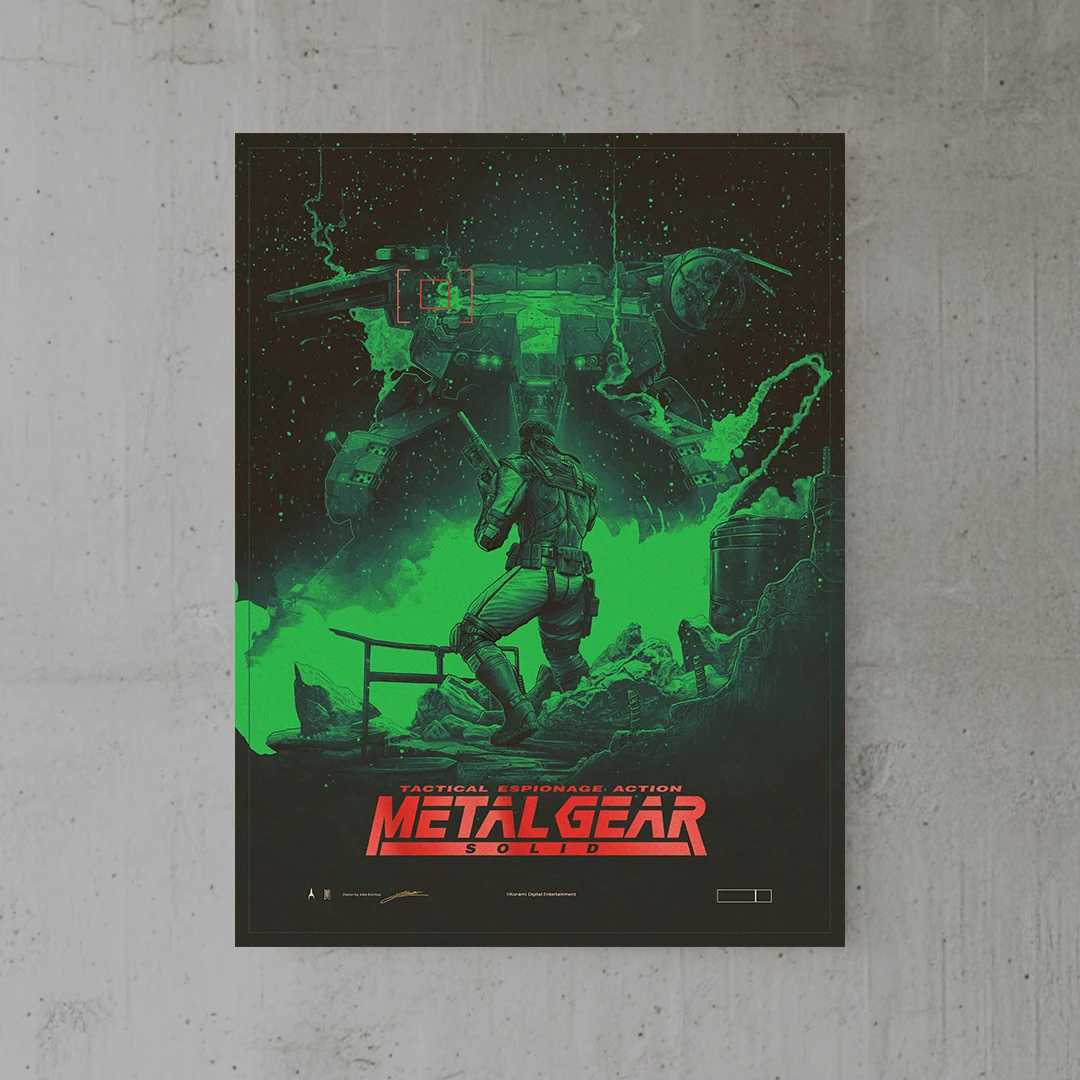 METAL GEAR SOLID Poster Farbvariante [EXCLUSIVE OKS GEAR EDITION]