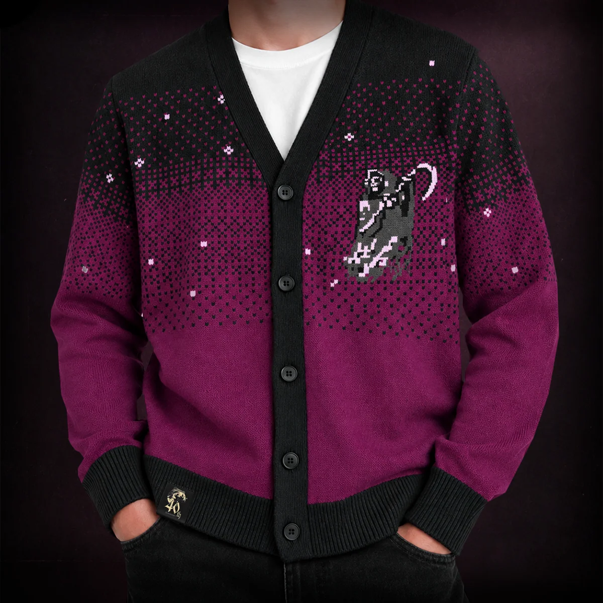 Castlevania 40th Anniversary Death Sprite Strickjacke