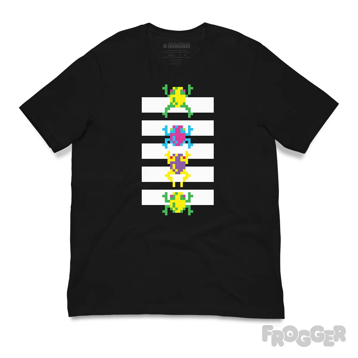 T-shirt Frogger Abbey Toad, grenouille arcade classique