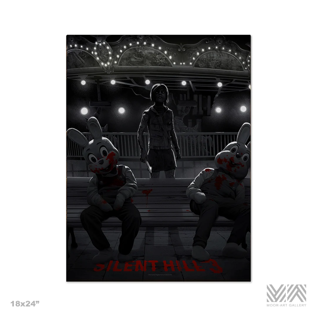 SILENT HILL 3 限量版藝術海報 單色版 Chris Koehler 出品