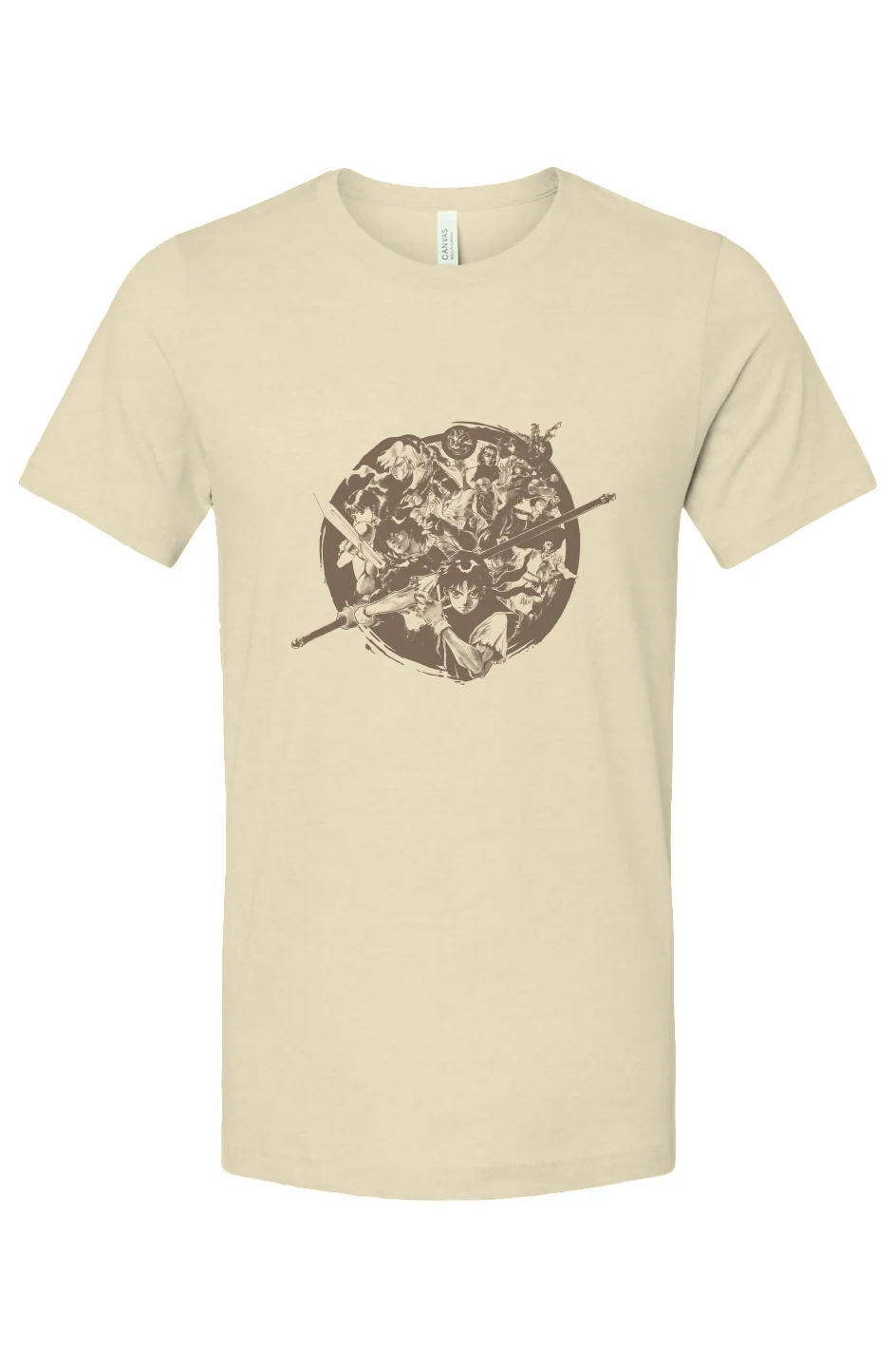 Suikoden Ink Circle T-shirt i blød kammet bomuld