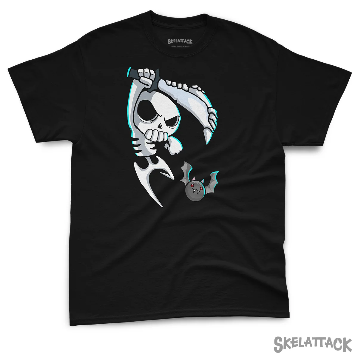 Skelly and Imber 印花設計黑色 T 裇
