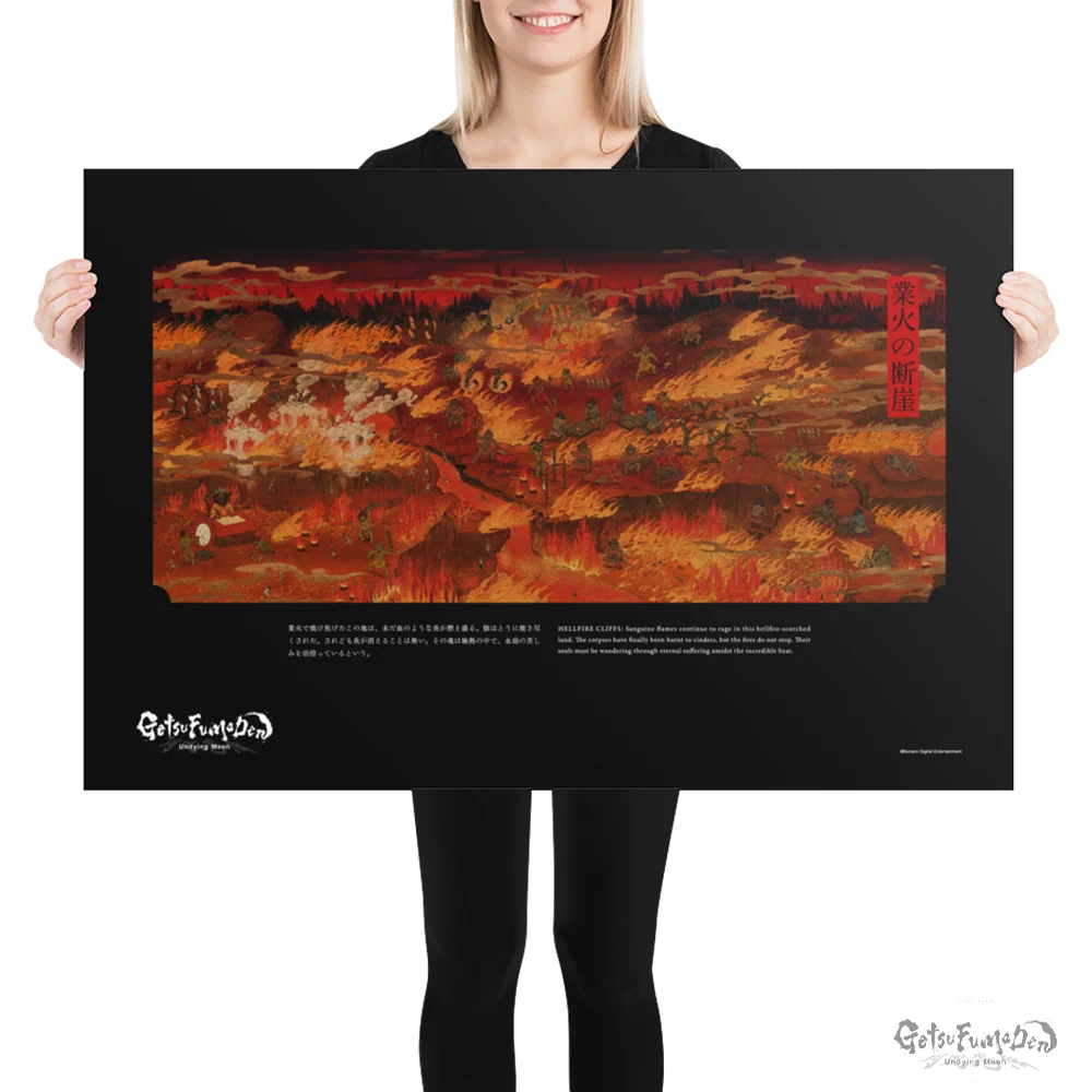 Hellfire Cliffs Poster with Giclée Print Quality
