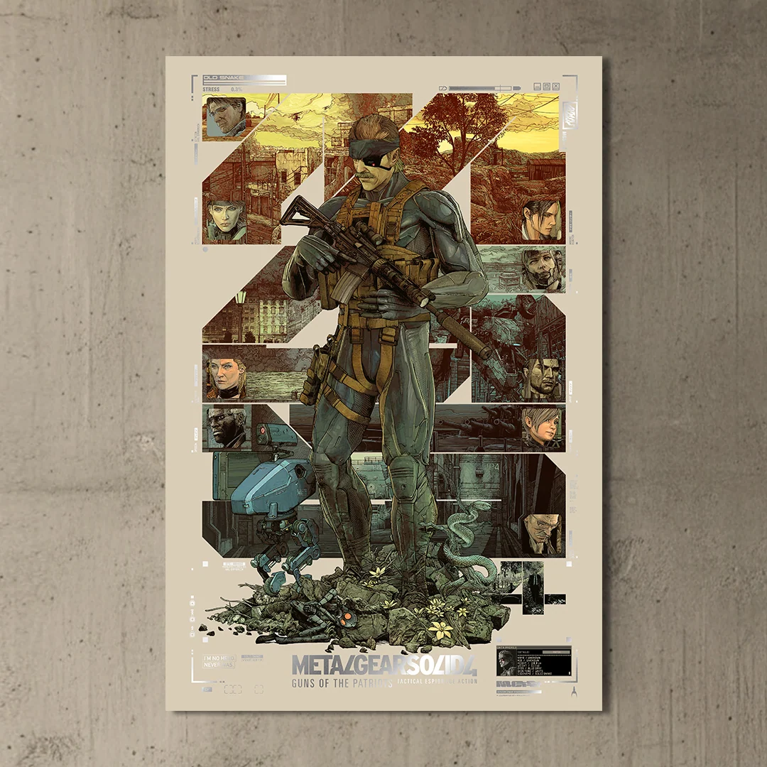 Metal Gear Solid 4: Guns of the Patriots by Krzysztof Domaradzki - Silver Metallic OKS GEAR Exclusive