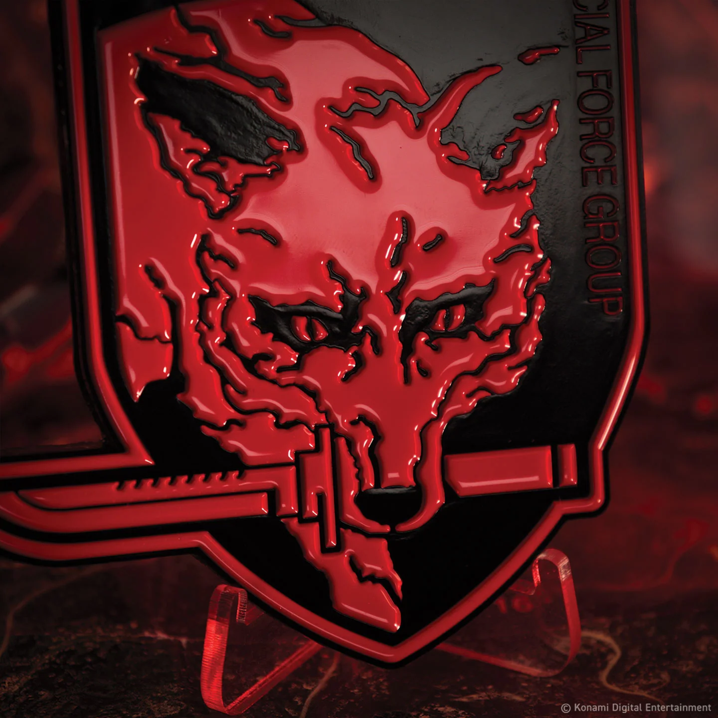 METAL GEAR SOLID FOXHOUND-emblem [Eksklusiv rød udgave]