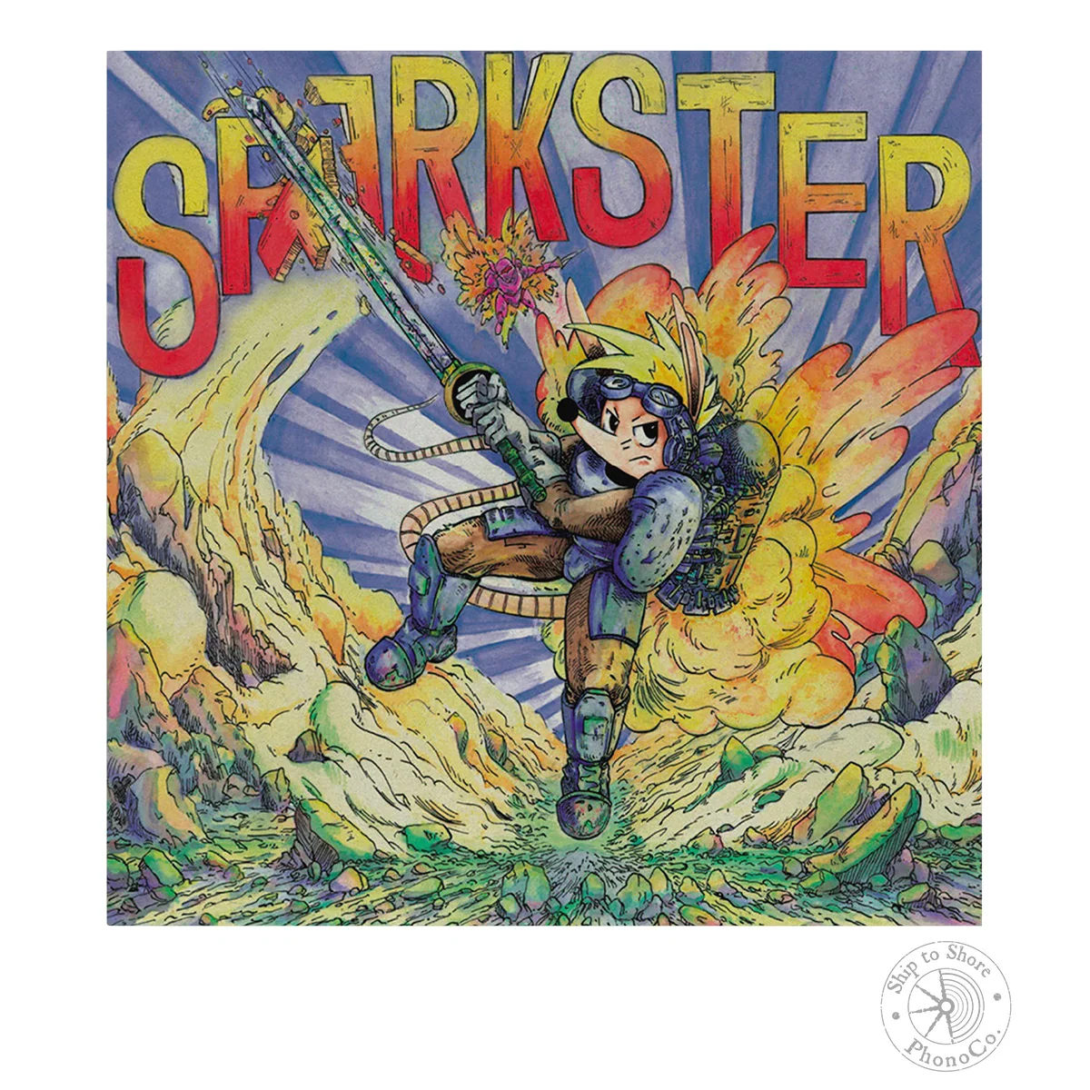 Sparkster Original Video Game Soundtrack on Clear White Vinyl