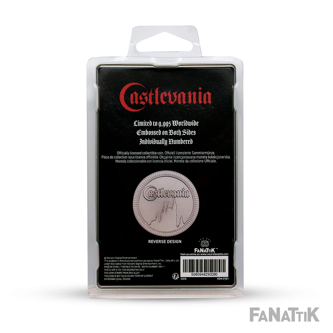 Castlevania Limited Edition samlermynt med Simon Belmont-sitat