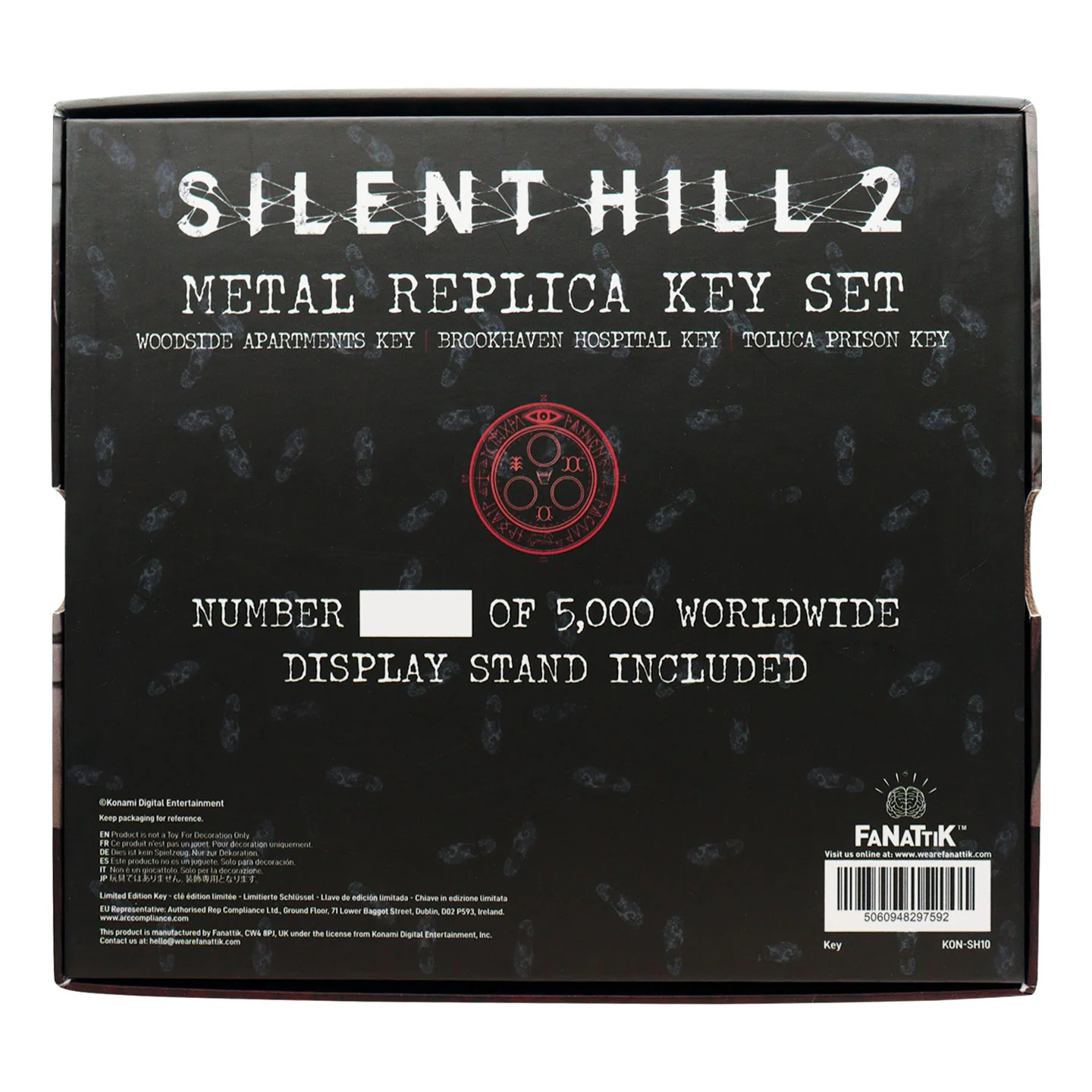 Conjunto de Chaves Réplica de SILENT HILL 2 em Três Acabamentos