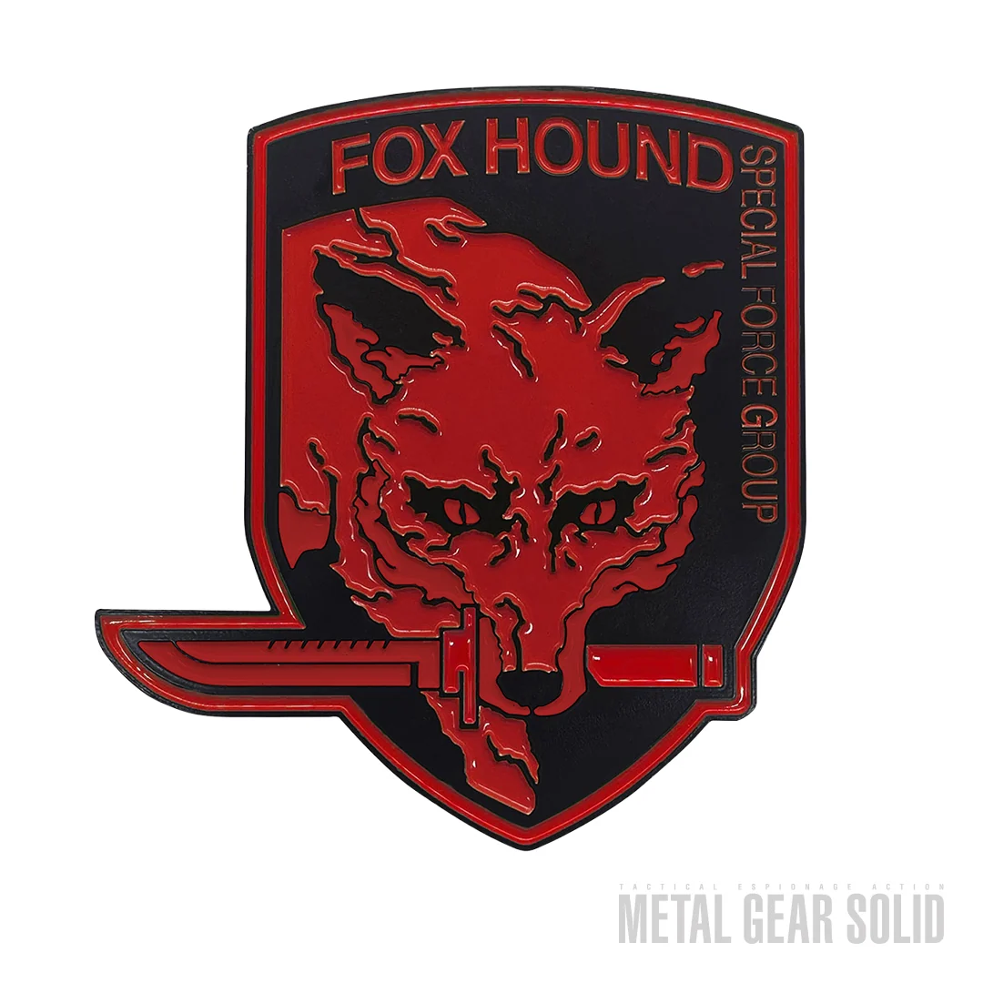 METAL GEAR SOLID FOXHOUND-emblem [Eksklusiv rød udgave]