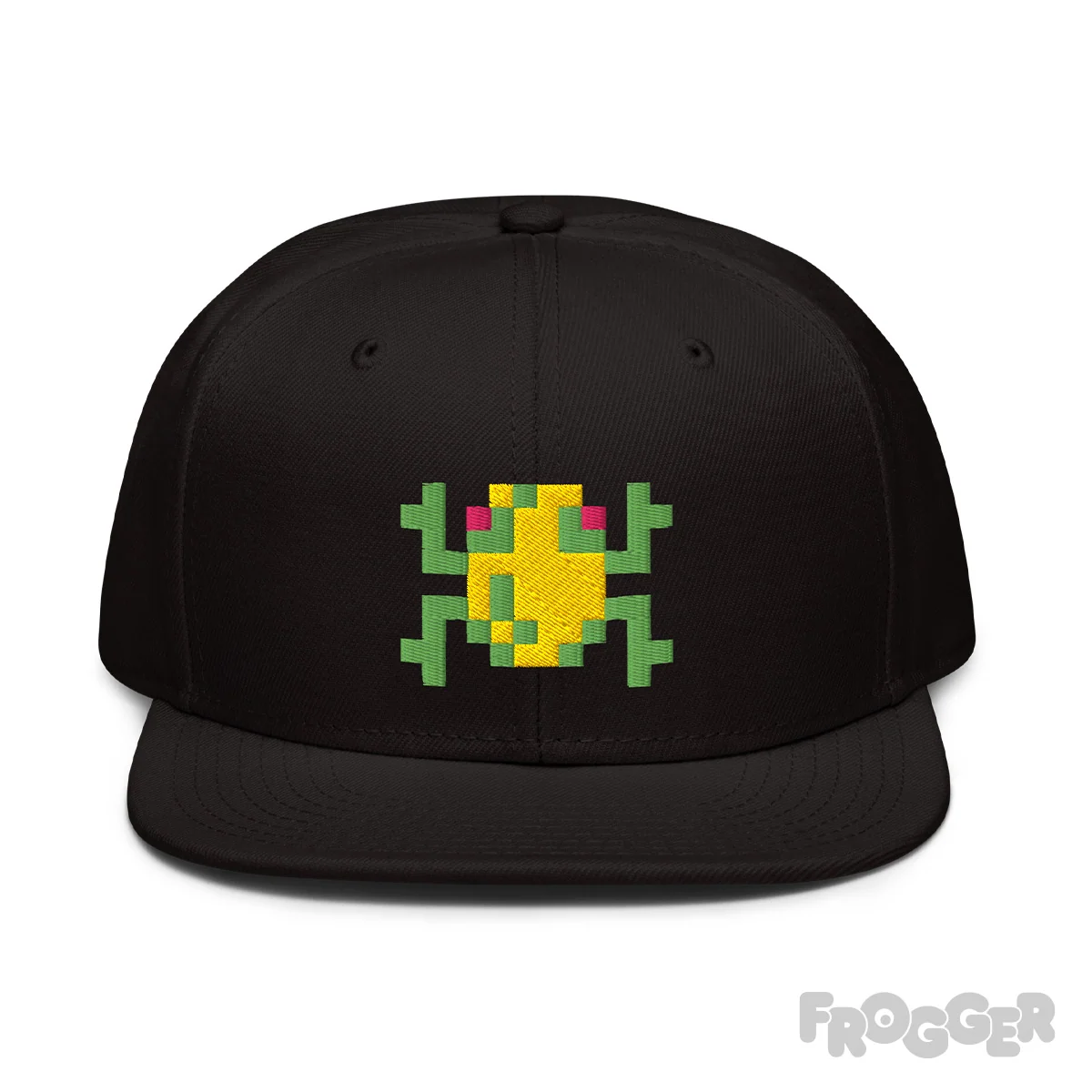 Frogger Snapback-Cap mit Pixel-Arcade-Styling