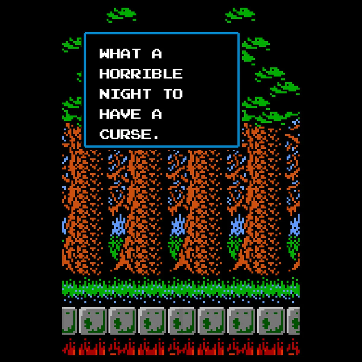 What a Horrible Night to Have a Curse Castlevania T-skjorte