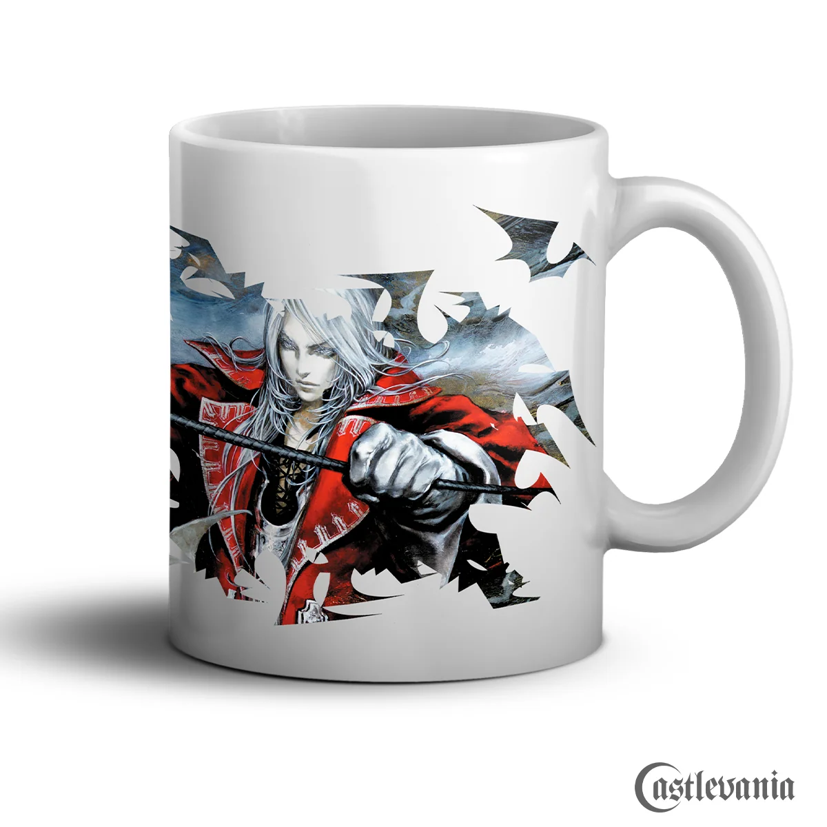 Taza de cerámica blanca Castlevania Harmony of Dissonance
