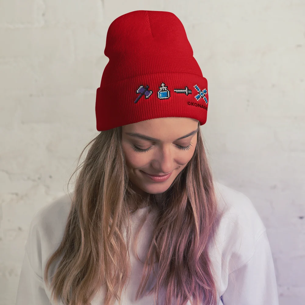 Gorro Pixel Weapons com Dobre em Turbo Acrílico, Corte Unissexo