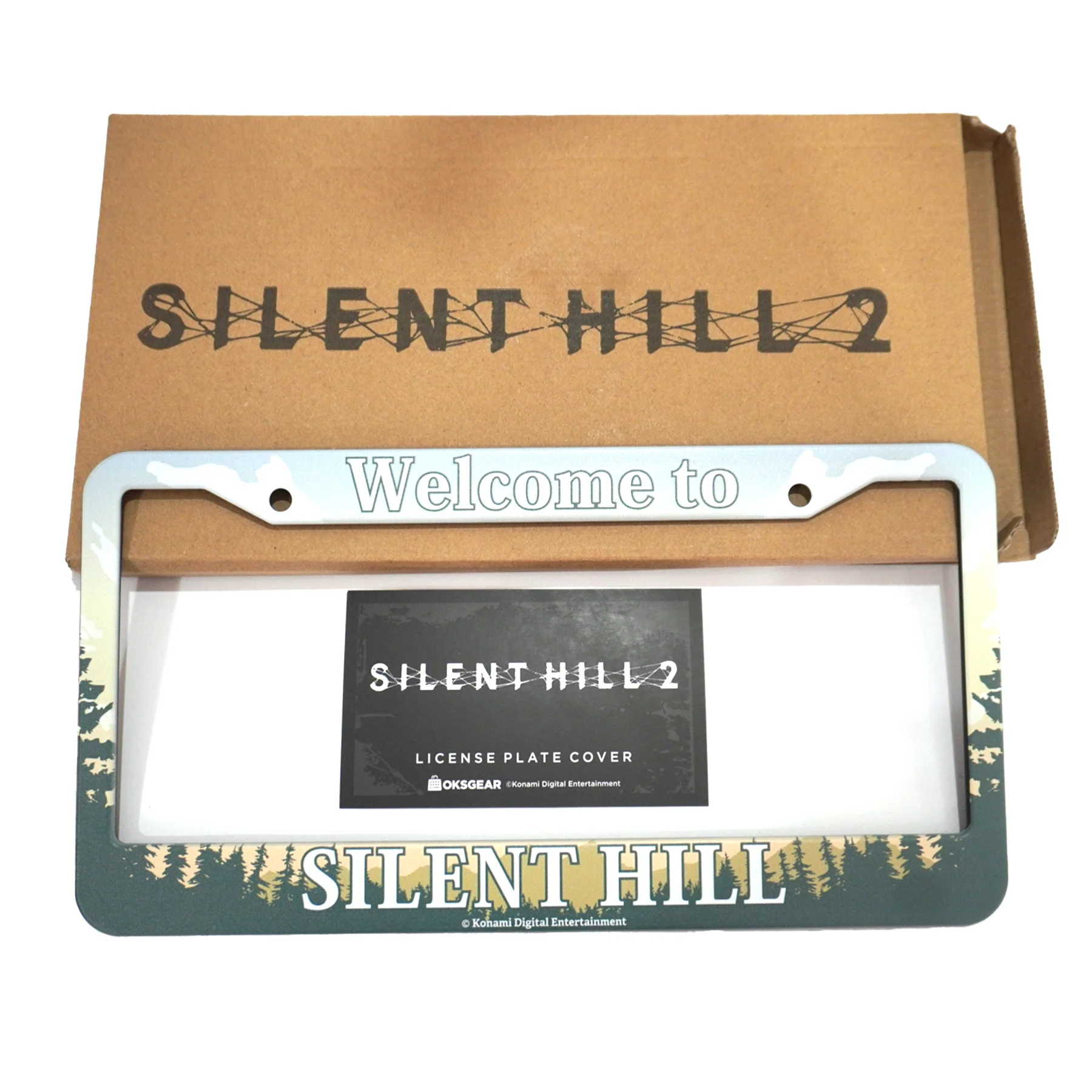 SILENT Hill Forest nummerpladeholder - horror-biltilbehør i aluminiumslegering