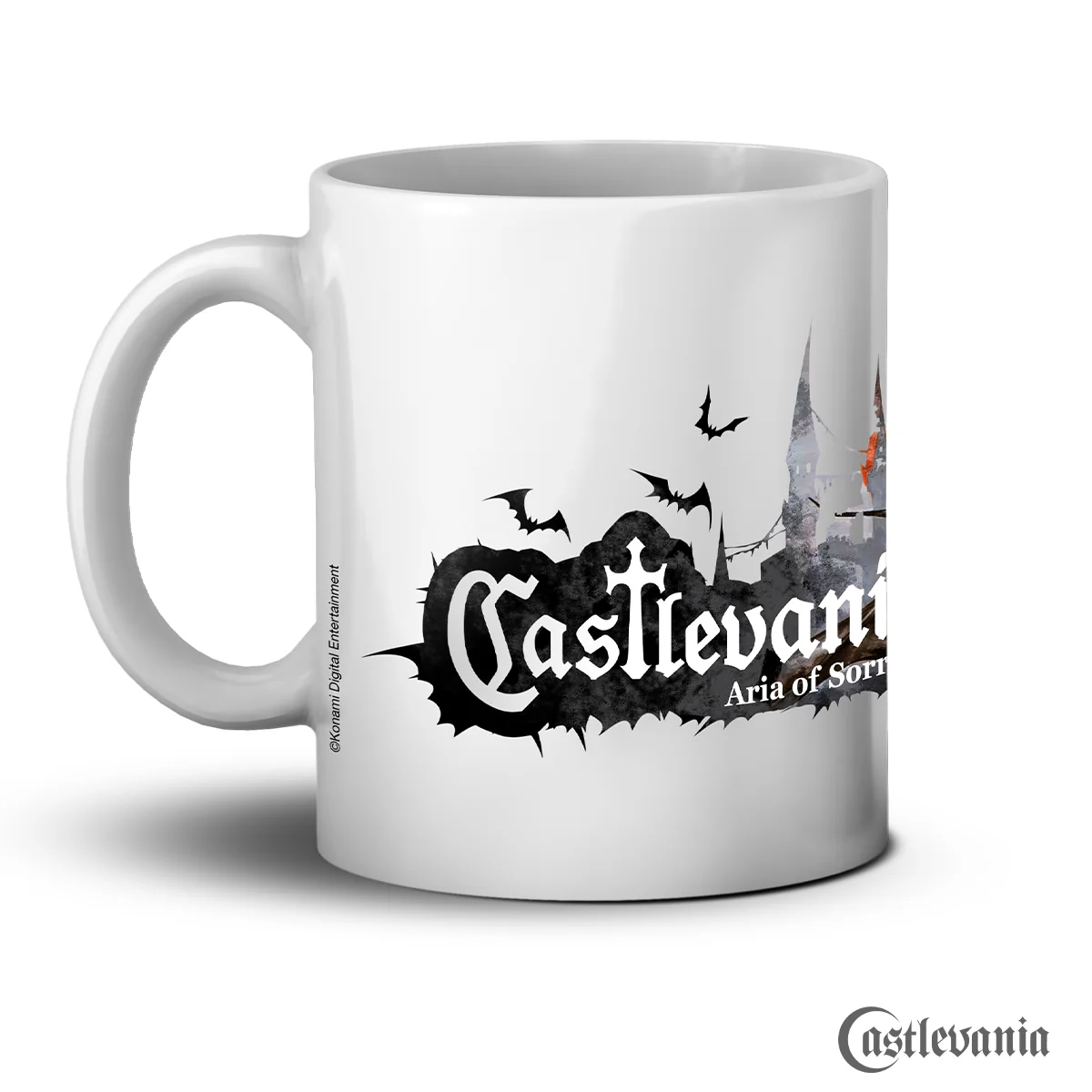 Caneca de Cerâmica Branca Castlevania Aria of Sorrow