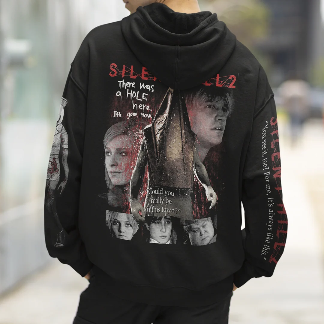 Silent Hill 2 Remake Long Hallway OKS-eksklusiv hoodie