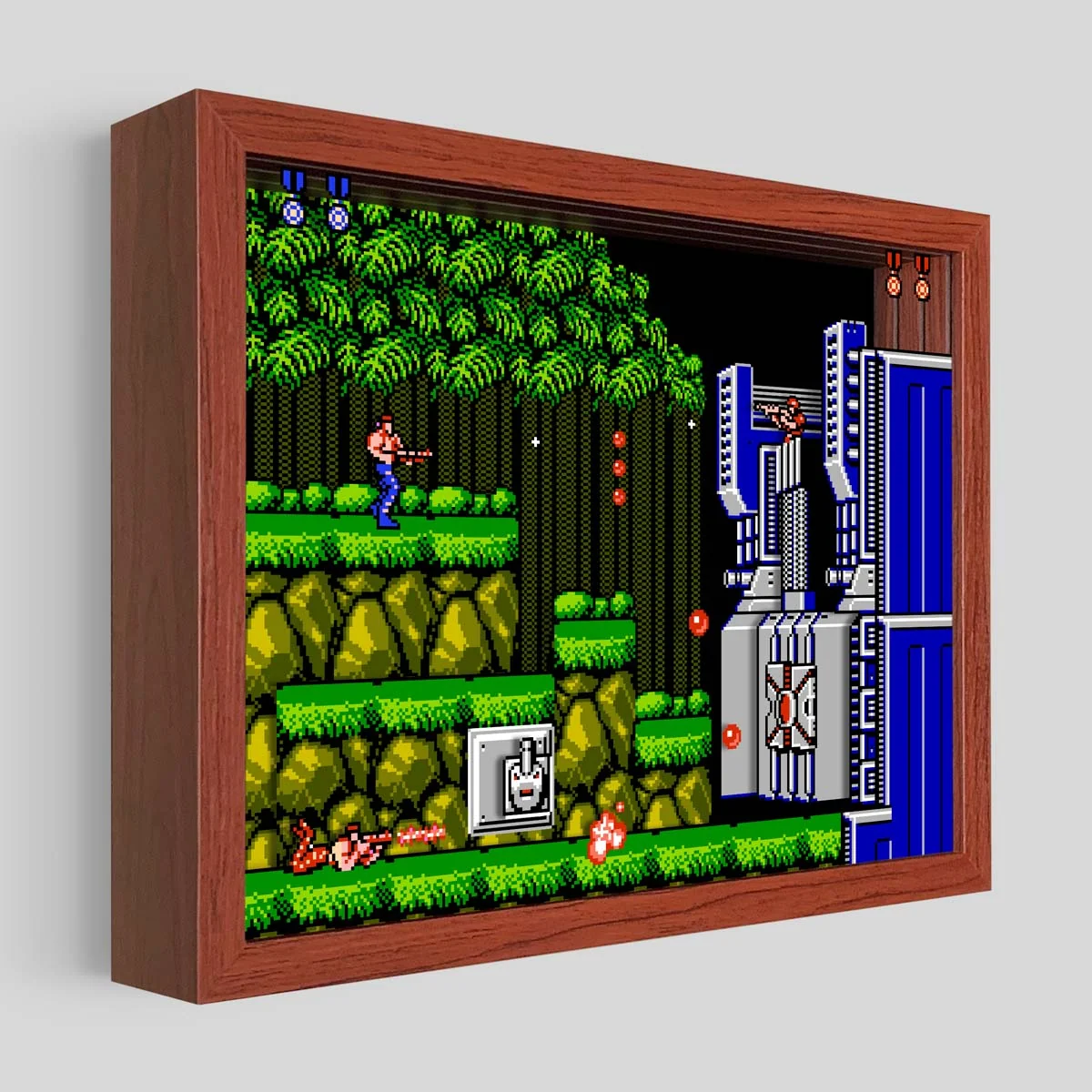 Contra Shadowbox Art Featuring Rizer and Bean
