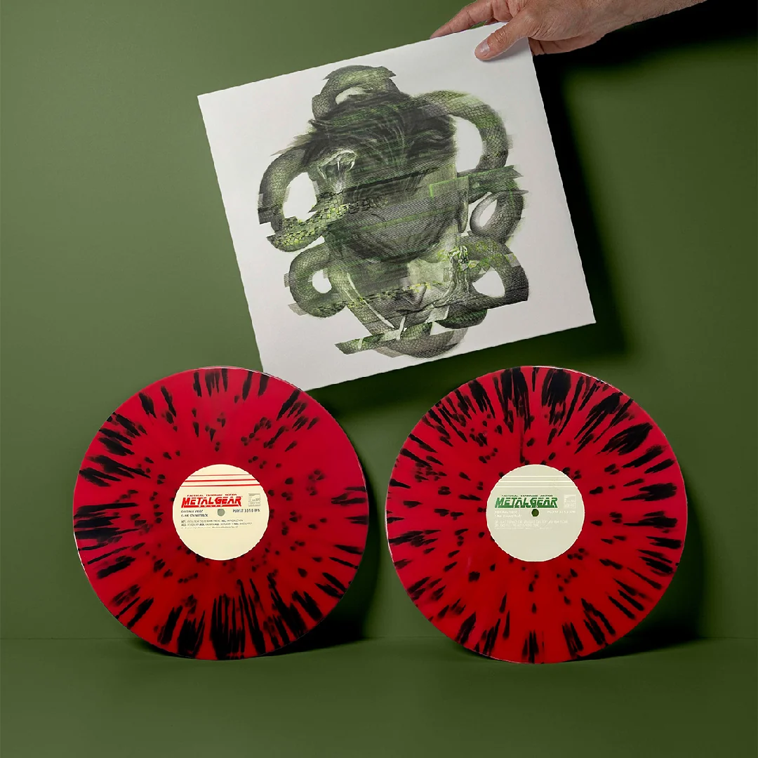 Metal Gear Solid Vinyl Soundtrack 2XLP Red Black Splatter