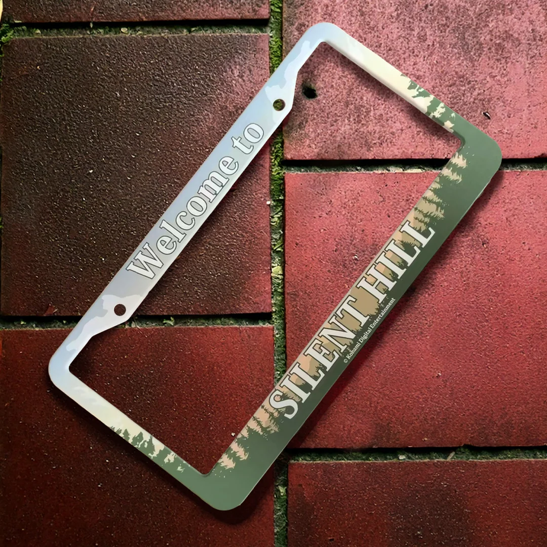 SILENT Hill Forest nummerpladeholder - horror-biltilbehør i aluminiumslegering