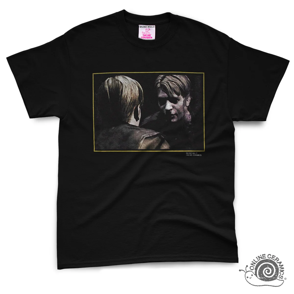 Silent Hill 2 James 黑色 T 恤（Online Ceramics）
