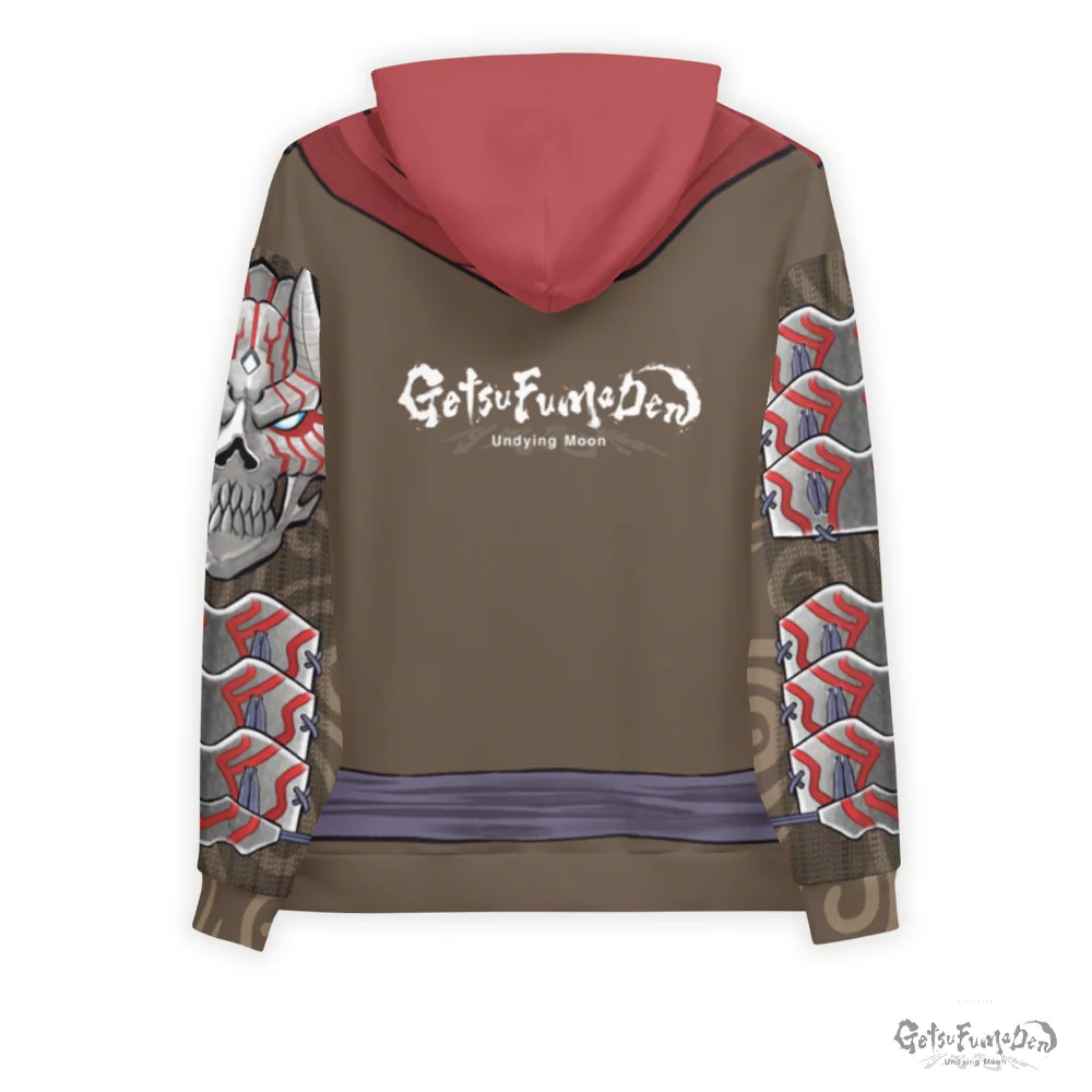 Getsu Fuma's Armor Hoodie Unisex Pullover with Brushed Fleece