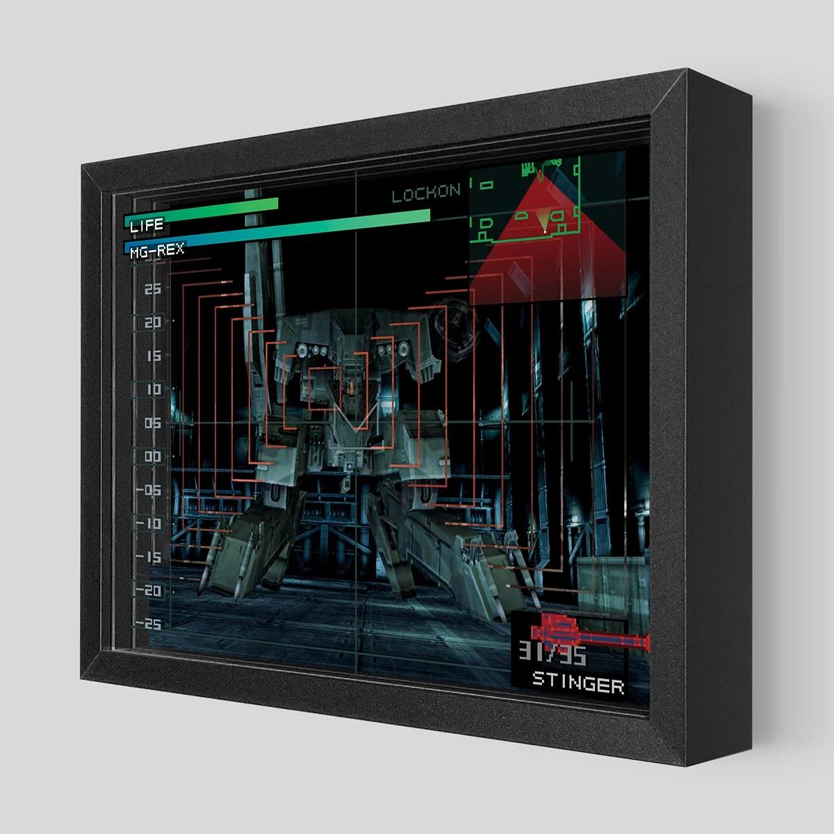 Metal Gear Solid Rex Shadowbox Art With Certificate of Authenticity